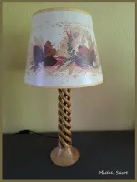 Lampe en acacia